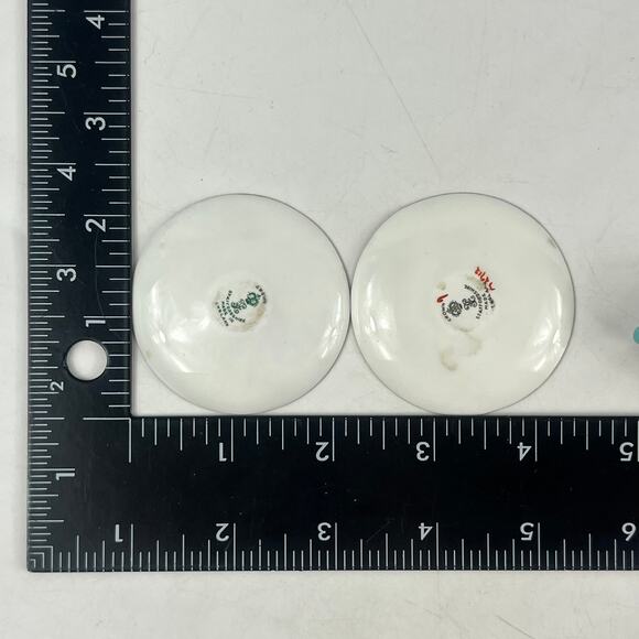 Crown Staffordshire Mini Teacup Saucer Set Floral Bird Gold Bone China England - Picture 10 of 14